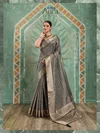 Aura Bloom By Sethnic Cotton Tissue Designer Sarees